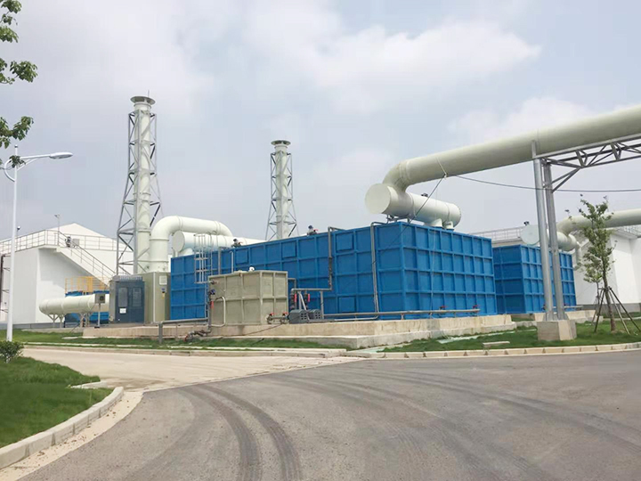 上海浦東濱江污水處理廠(chǎng)有限公司 預(yù)洗滌(除味劑)+生物除臭項(xiàng)目